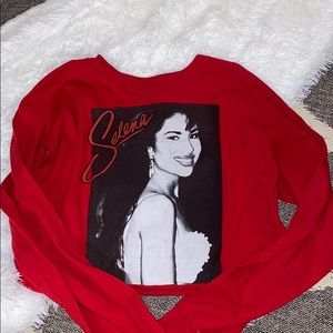 Red Selena Crop top